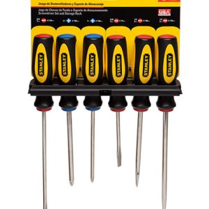 JUEGO DESTORNILLADORES CUSHIONGRIP 6PCS STANLEY 60-060