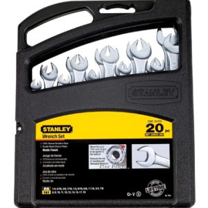 JUEGO LLAVES MIXTAS 20 PCS DE 8-18MM Y 1/4"-7/8" STANLEY 85-783
