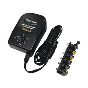 ADAPTADOR VOLTAJE INTELIGENTE UNIVERSAL 1200mA TECH