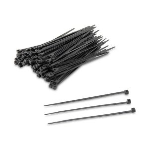 AMARRAS PLASTICAS 15CMX2.5MM NEGRA/BLANCA (FUNDA 100U)