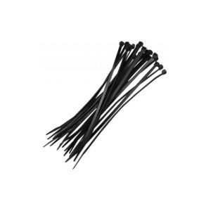 AMARRAS PLASTICAS 20CMX2.5MM NEGRA/BLANCA (FUNDA 100U)