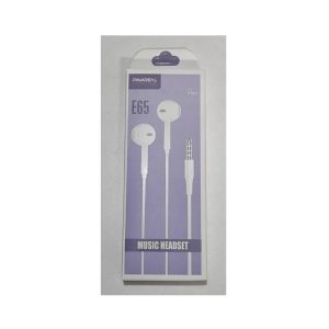 AUDIFONOS CON CABLE 1.2m BLANCO PAVAREAL PA-E65
