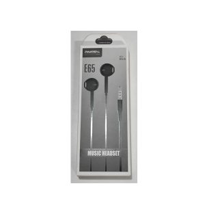 AUDIFONOS CON CABLE 1.2m NEGRO PAVAREAL PA-E65