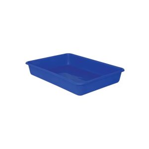 BANDEJA PLASTICA 52X38X8 CM AZUL