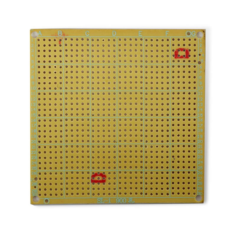 BAQUELITA PERFORADA 8X8CM FIBRA DE VIDRIO
