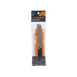 ESTILETE PLASTICO 18MM CON 3 NAVAJAS TRUPER CUT-6