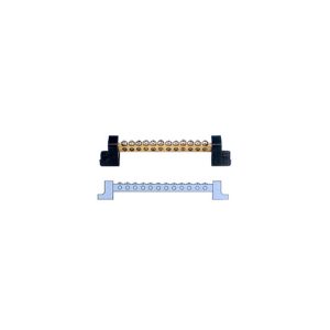 BARRA DE TIERRA 9X6mm 11X6AWG+1X4AWG CON SOPORTES CAMSCO G-9612