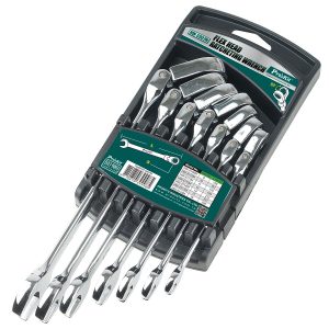 JUEGO DE LLAVES MIXTAS 7 PCS CABEZA FLEXIBLE PROSKIT HW-5907M