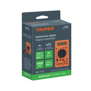 MULTIMETRO DIGITAL ESCOLAR TRUPER MUT-80