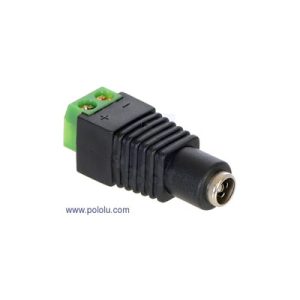 ADAPTADOR JACK DC A BORNERA 2 PINES (Pololu 2449)