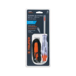 COMPROBADOR DE CORRIENTE DC 6-12V CON LAGARTO TRUPER PROCO-20X